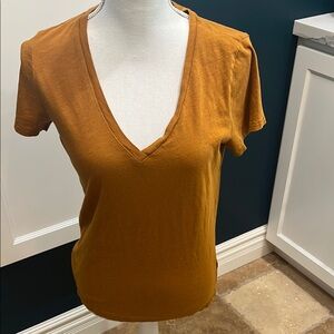 J.Crew slub cotton Vneck T-shirt